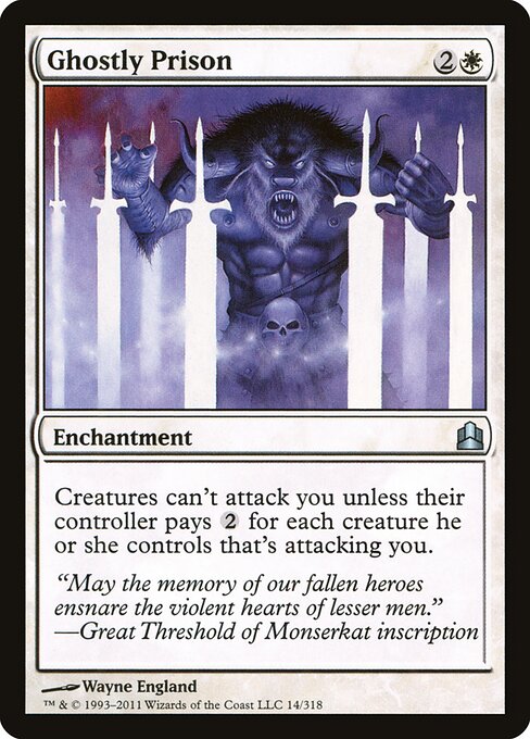 Ghostly Prison — Commander 2011 #14, art by Wayne England