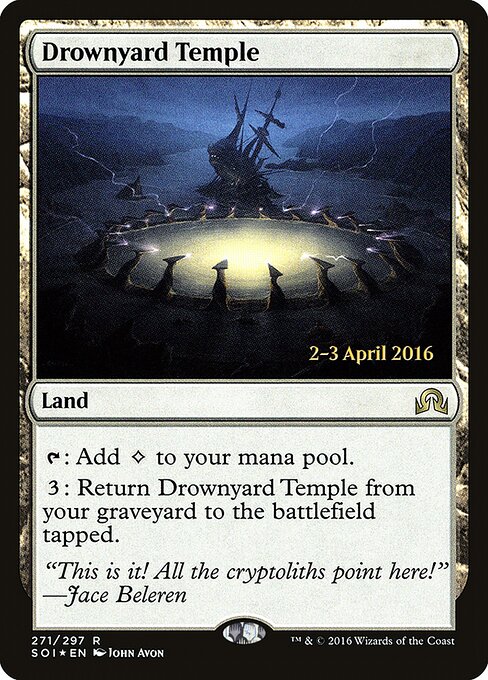 Drownyard Temple — Shadows over Innistrad Promos #271s, art by John Avon
