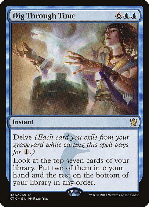 Dig Through Time — Khans of Tarkir Promos #36p, art by Ryan Yee