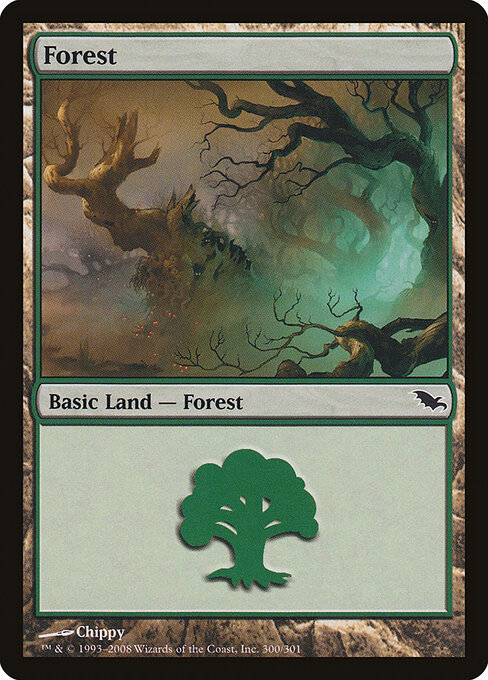 Forest — Shadowmoor #300, art by Chippy