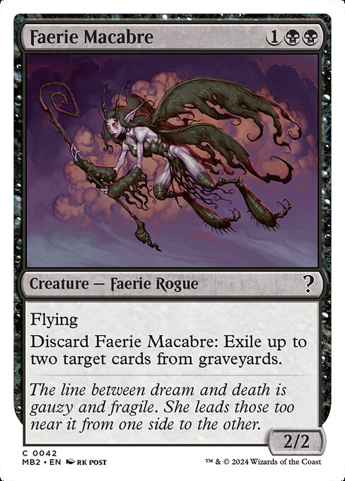 Faerie Macabre — Mystery Booster 2 #42, art by rk post