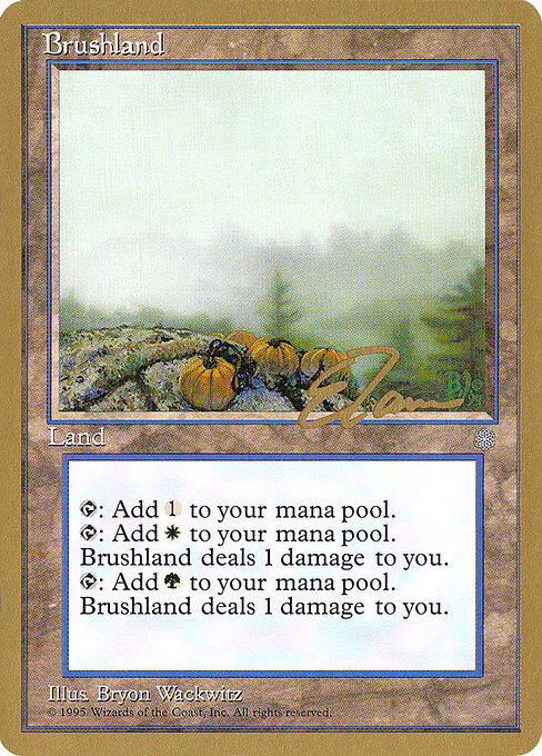 Brushland — Pro Tour Collector Set #et352, art by Bryon Wackwitz