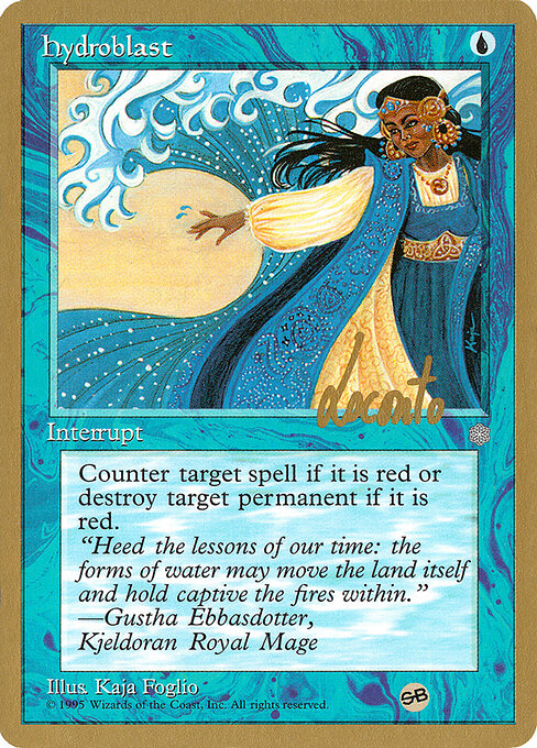 Hydroblast — Pro Tour Collector Set #ml72sb, art by Kaja Foglio