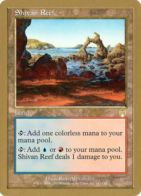 Shivan Reef — World Championship Decks 2002 #shh142, art by Rob Alexander