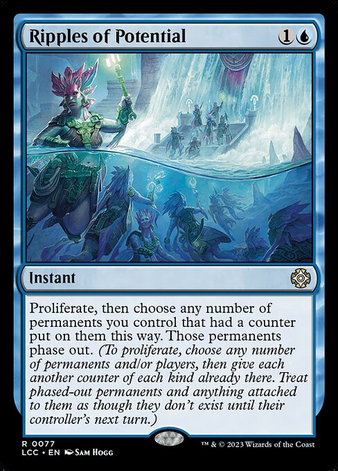 Ripples of Potential — The Lost Caverns of Ixalan Commander #77, art by Sam Hogg