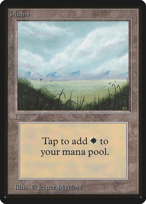 Plains — Limited Edition Beta #288, art by Jesper Myrfors