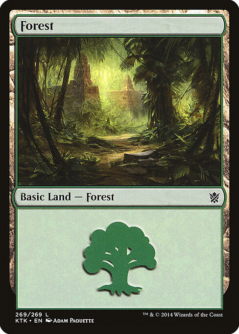Forest — Khans of Tarkir #269, art by Adam Paquette