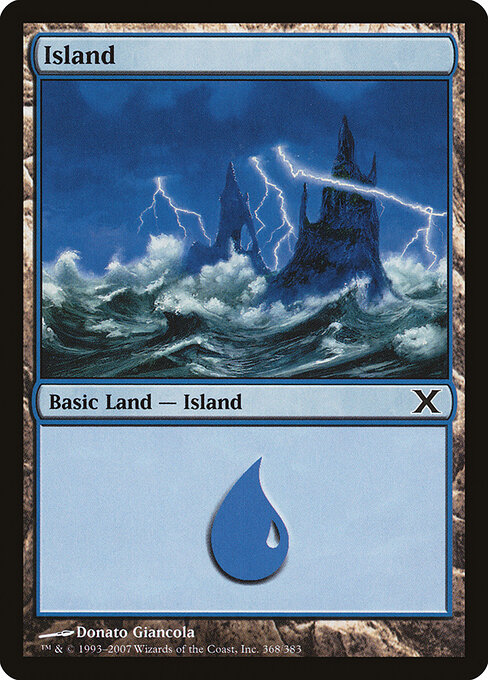 Island — Tenth Edition #368, art by Donato Giancola