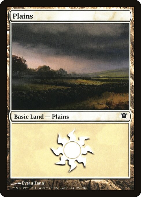 Plains — Innistrad #252, art by Eytan Zana