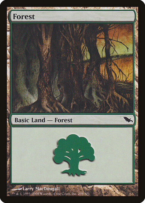 Forest — Shadowmoor #298, art by Larry MacDougall