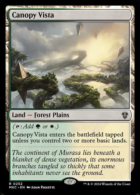 Canopy Vista — Murders at Karlov Manor Commander #252, art by Adam Paquette