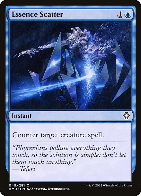 Essence Scatter — Dominaria United #49, art by Anastasia Ovchinnikova