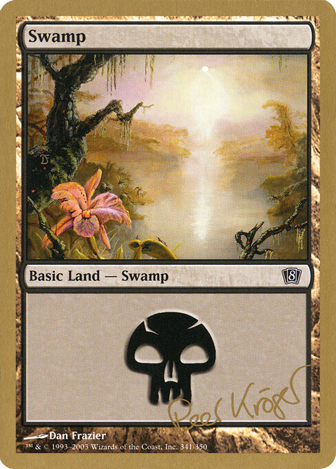 Swamp — World Championship Decks 2003 #pk341, art by Dan Frazier