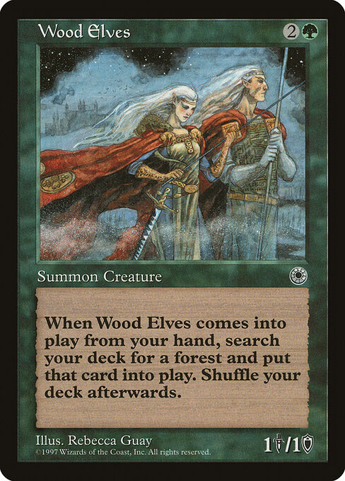Wood Elves — Portal #195, art by Rebecca Guay