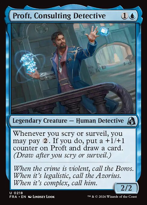 Proft, Consulting Detective