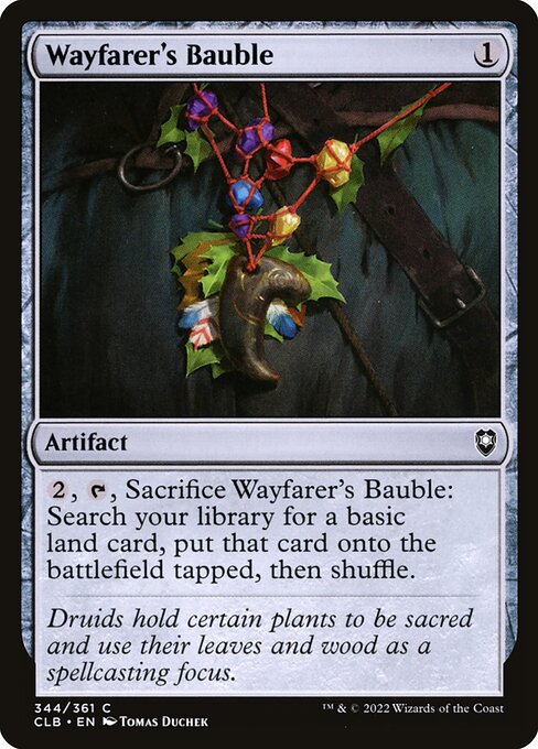 Wayfarer's Bauble — Commander Legends: Battle for Baldur's Gate #344, art by Tomas Duchek