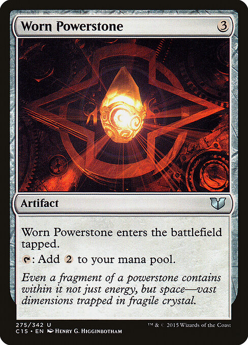 Worn Powerstone — Commander 2015 #275, art by Henry G. Higginbotham