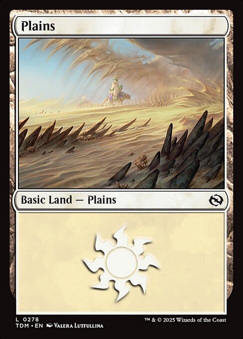 Plains — Tarkir: Dragonstorm #278, art by Valera Lutfullina