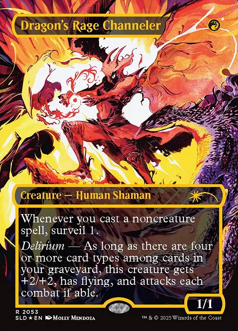 Dragon's Rage Channeler — Secret Lair Drop #2053, art by Molly Mendoza