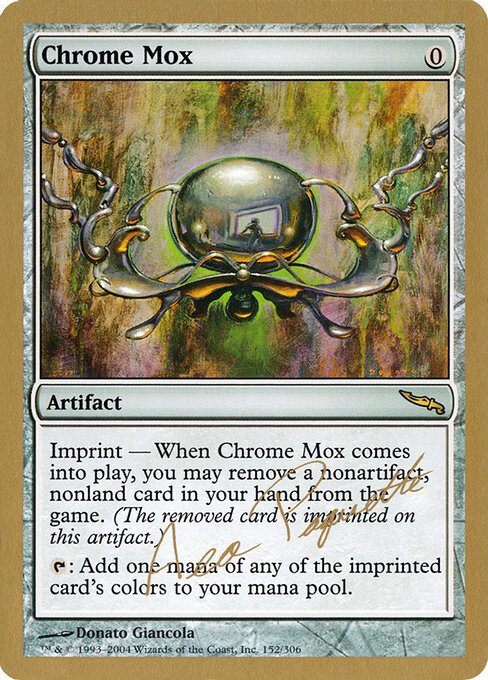 Chrome Mox — World Championship Decks 2004 #ap152, art by Donato Giancola