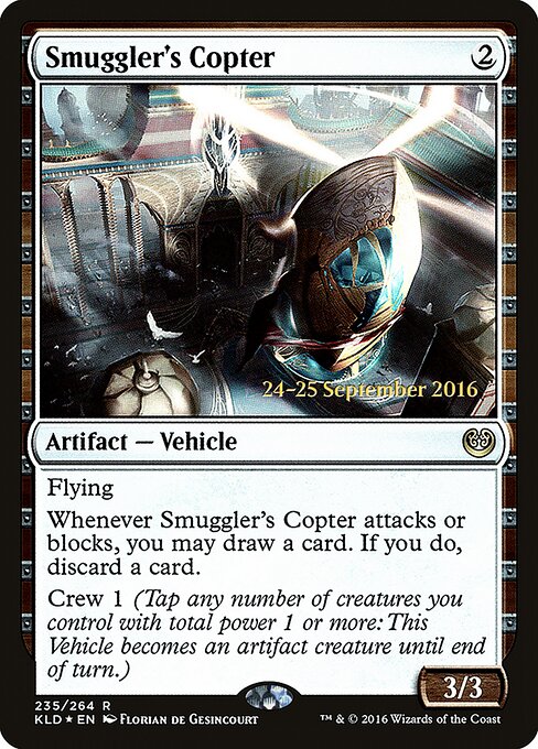 Smuggler's Copter — Kaladesh Promos #235s, art by Florian de Gesincourt