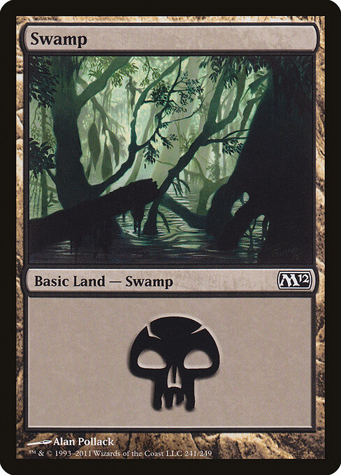 Swamp — Magic 2012 #241, art by Alan Pollack