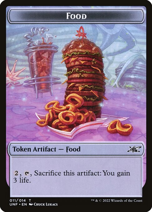 Food — Unfinity Tokens #11, art by Chuck Lukacs