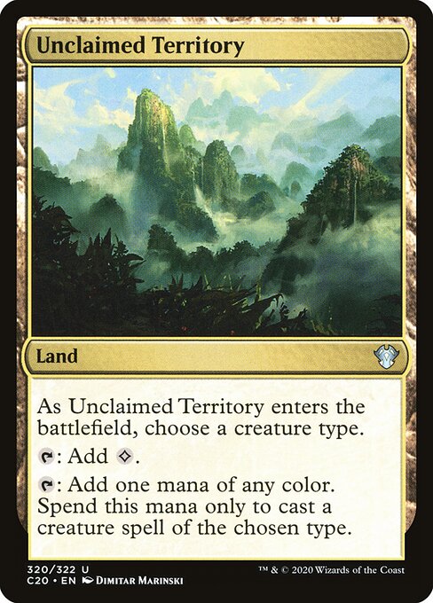 Unclaimed Territory — Commander 2020 #320, art by Dimitar Marinski