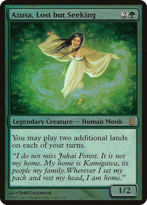 Azusa, Lost but Seeking — Commander's Arsenal Oversized #1, art by Todd Lockwood