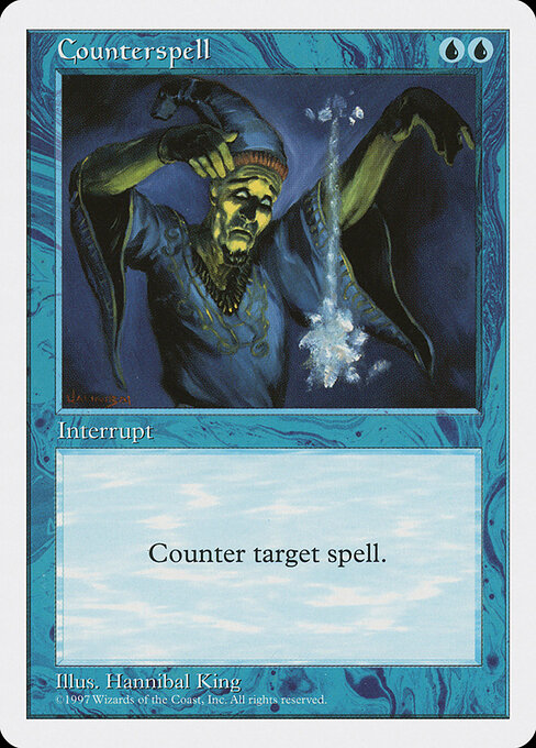 Counterspell — Fifth Edition #77, art by Hannibal King