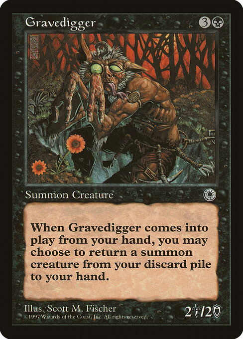 Gravedigger — Portal #95, art by Scott M. Fischer