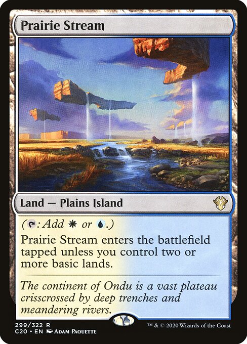 Prairie Stream — Commander 2020 #299, art by Adam Paquette