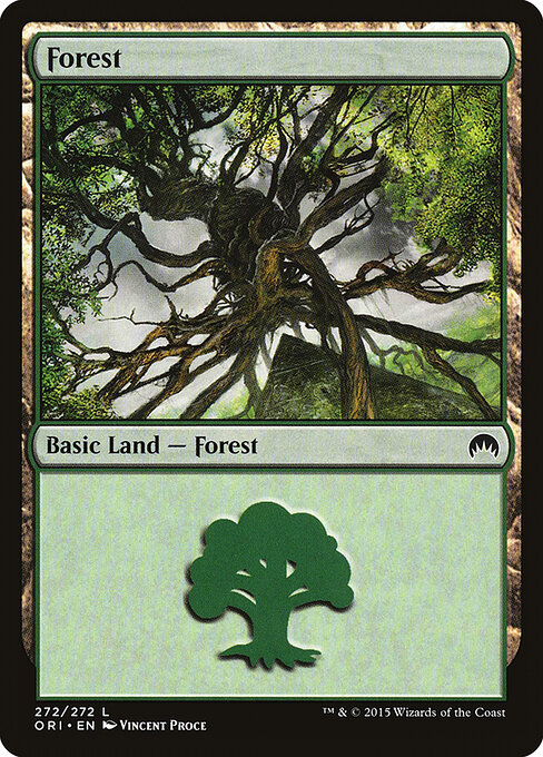 Forest — Magic Origins #272, art by Vincent Proce