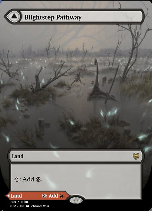 Blightstep Pathway // Searstep Pathway — Magic Online Promos #88402, art by Johannes Voss