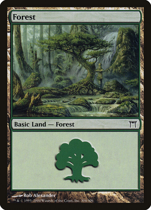 Forest — Champions of Kamigawa #304, art by Rob Alexander