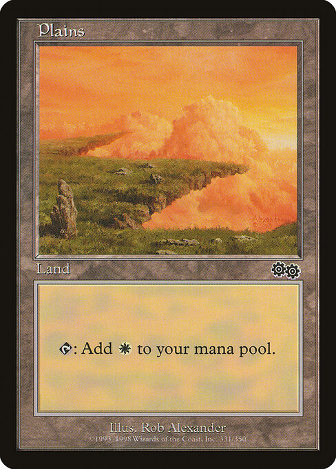 Plains — Urza's Saga #331, art by Rob Alexander