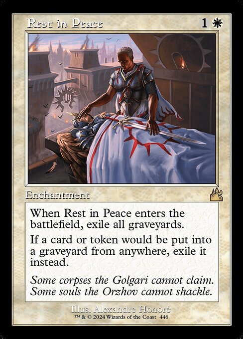 Rest in Peace — Ravnica Remastered #446, art by Alexandre Honoré