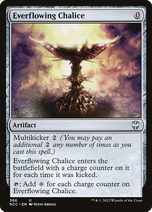 Everflowing Chalice — New Capenna Commander #366, art by Steve Argyle