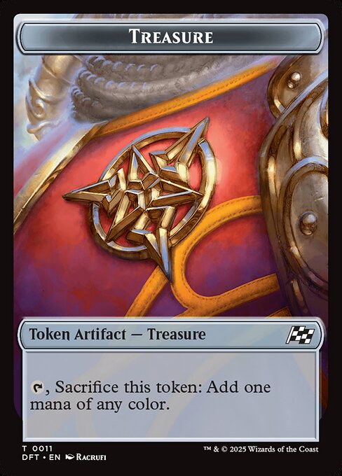 Treasure — Aetherdrift Tokens #11, art by Racrufi