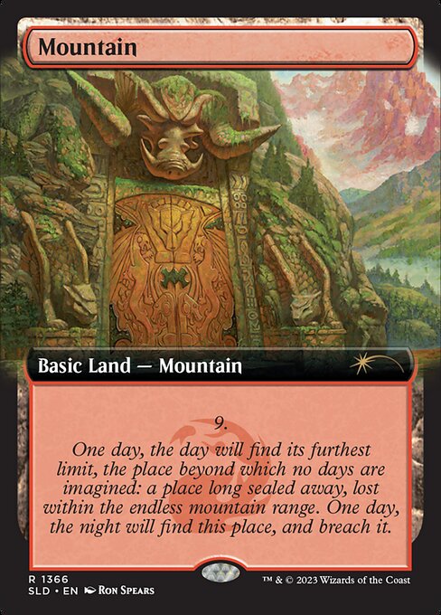 Mountain — Secret Lair Drop #1366, art by Ron Spears