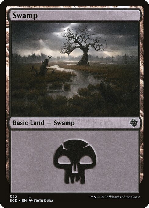Swamp — Starter Commander Decks #342, art by Piotr Dura