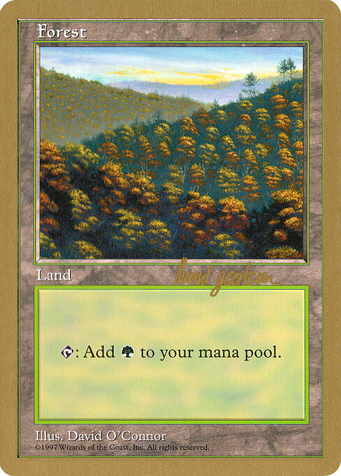 Forest — World Championship Decks 1997 #sg448, art by David O'Connor