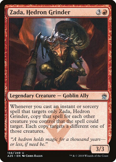 Zada, Hedron Grinder — Masters 25 #156, art by Chris Rallis