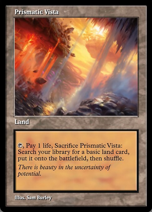 Prismatic Vista — Magic Online Promos #91399, art by Sam Burley