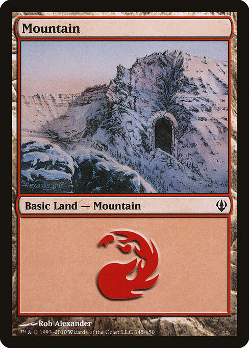 Mountain — Archenemy #145, art by Rob Alexander