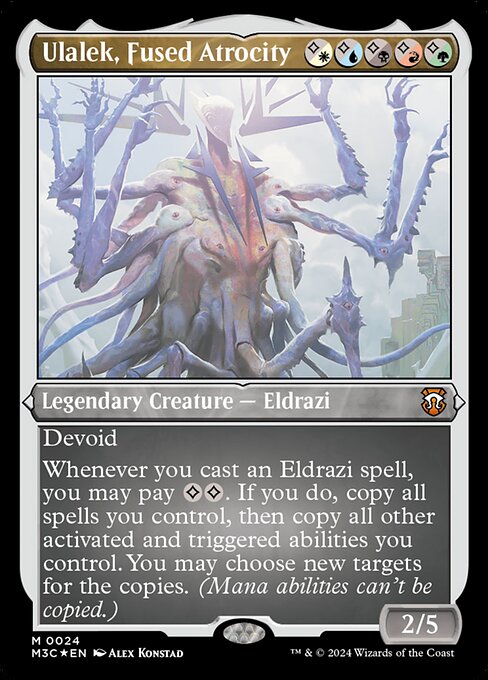 Ulalek, Fused Atrocity — Modern Horizons 3 Commander #24, art by Alex Konstad
