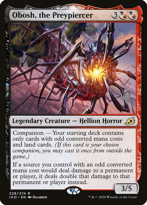 Obosh, the Preypiercer — Ikoria: Lair of Behemoths Promos #228p, art by Daarken