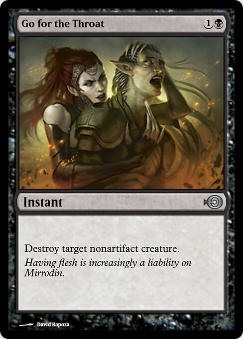 Go for the Throat — Magic Online Promos #42878, art by David Rapoza