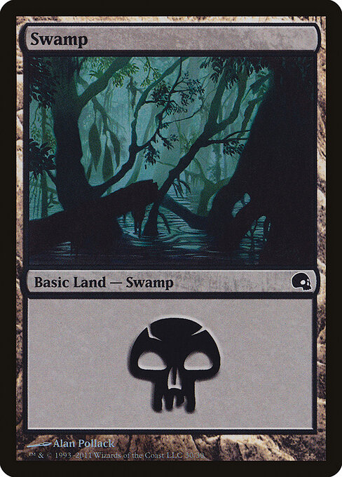 Swamp — Premium Deck Series: Graveborn #30, art by Alan Pollack