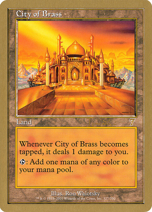 City of Brass — World Championship Decks 2001 #jt327, art by Ron Walotsky